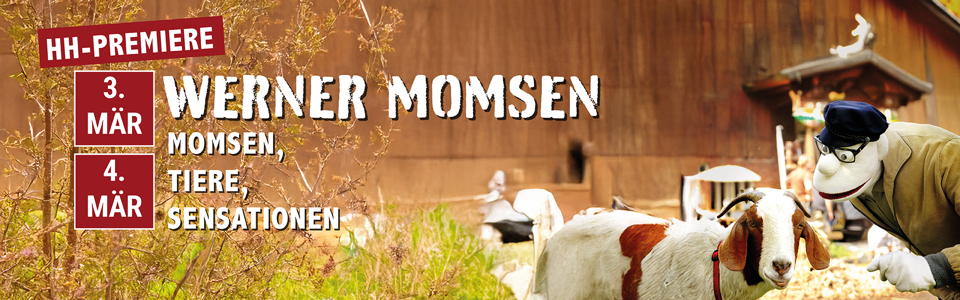 04.03.2026 20.00 Werner Momsen - Momsen, Tiere, Sensationen