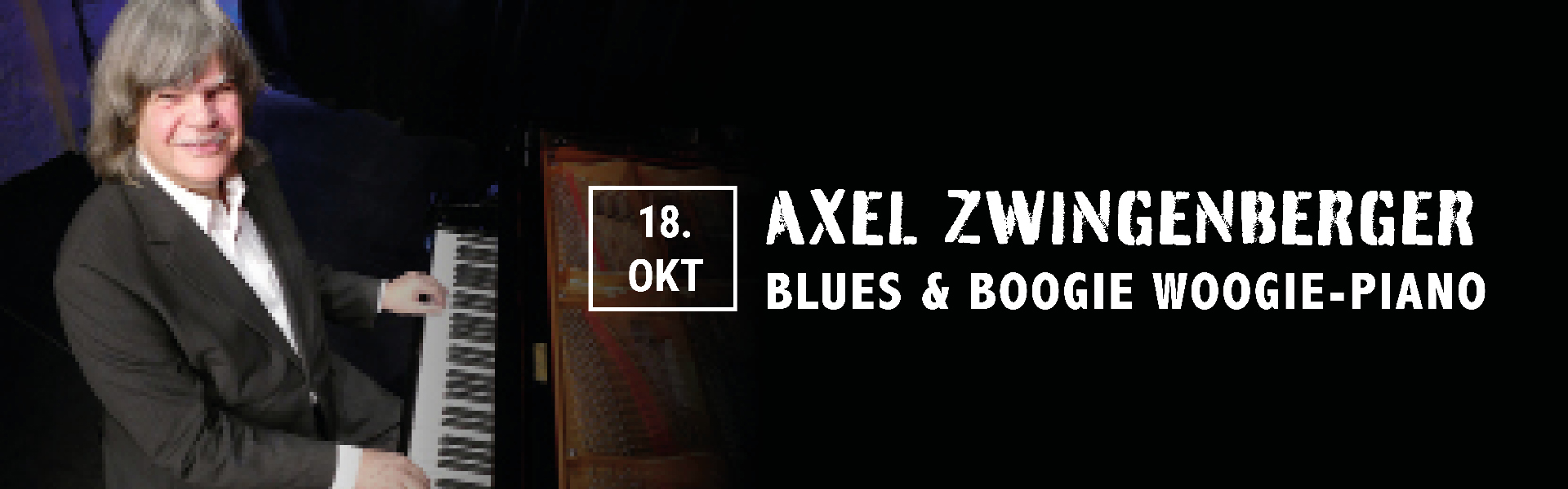 18.10.2025 20.00 Axel Zwingenberger - Blues & Boogie Woogie-Piano
